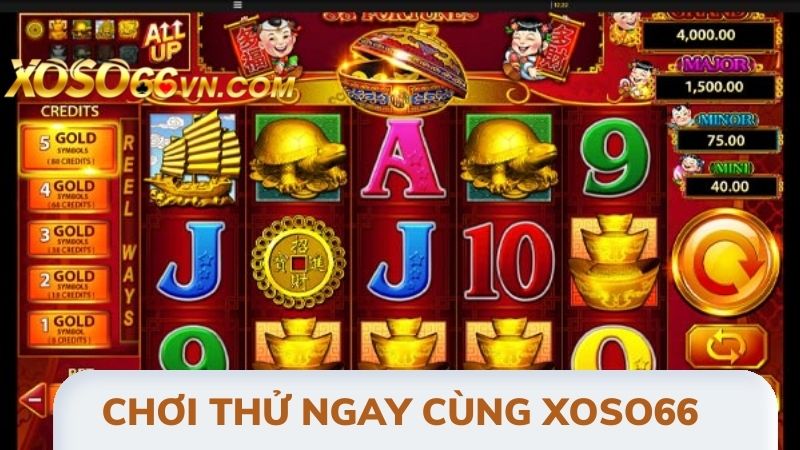 Chơi thử ngay nổ hũ đổi thưởng Xoso66 